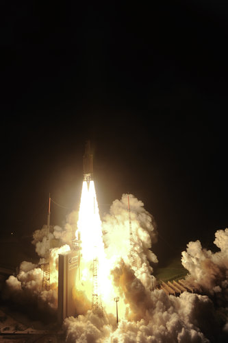 Liftoff of Ariane 5 VA205 with ATV-3