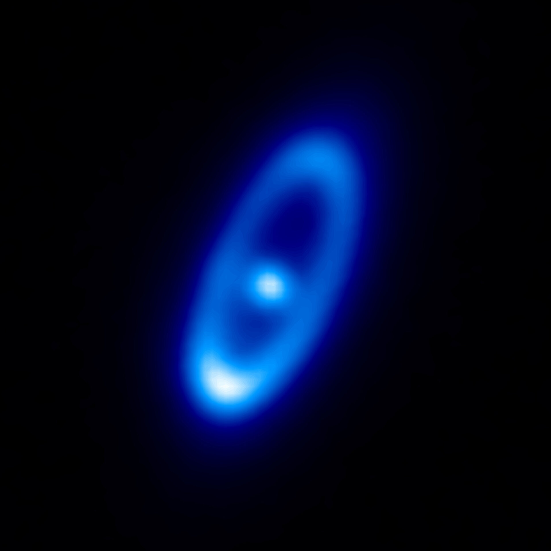 Imagem da estrela Fomalhaut, captada pelo Herschel