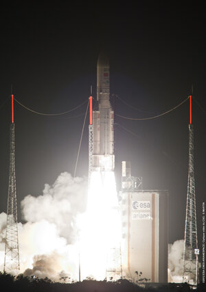Liftoff of Ariane 5 VA206