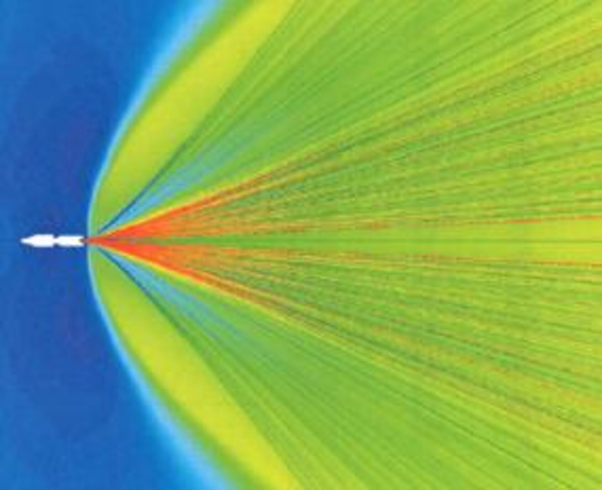 Simulated Vega plume