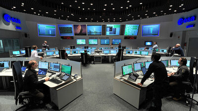 Hauptkontrollraum im ESOC 