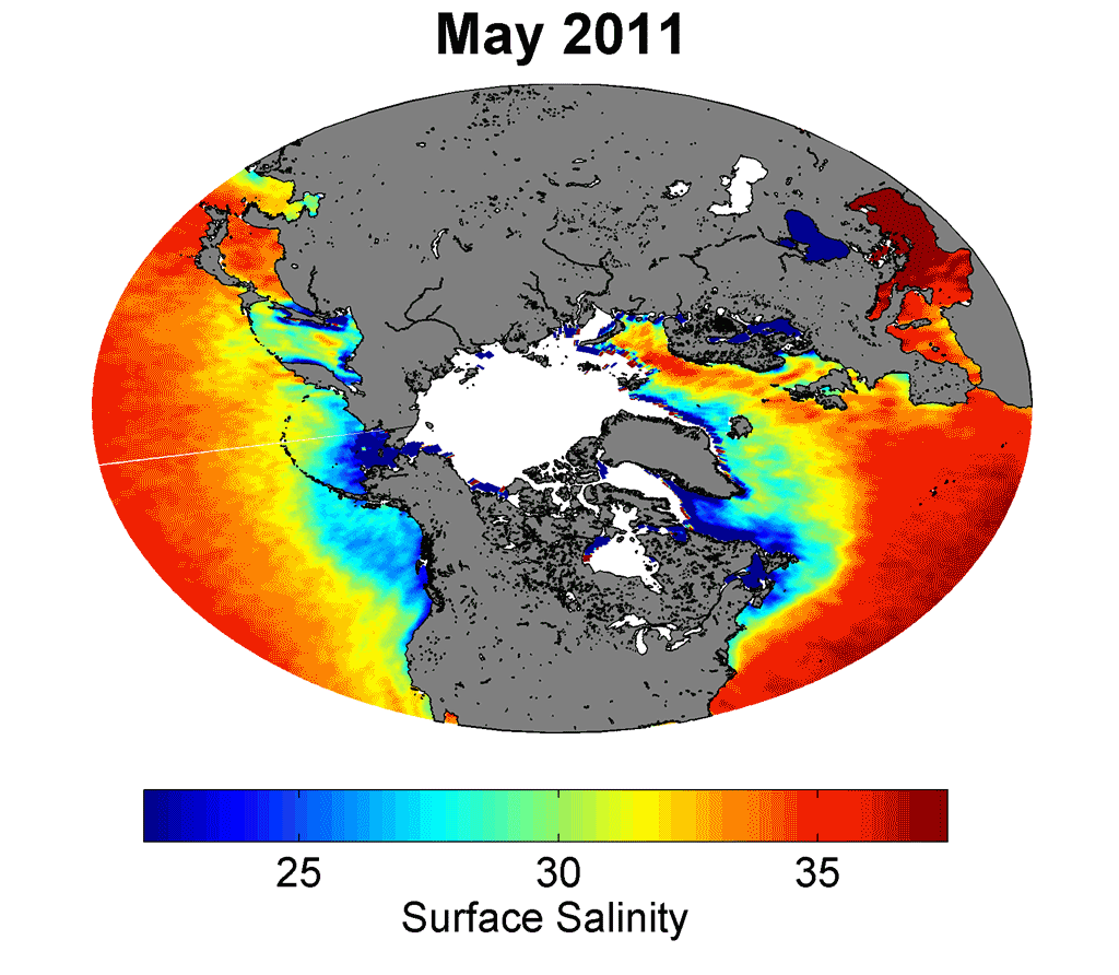 Sea surface salinity
