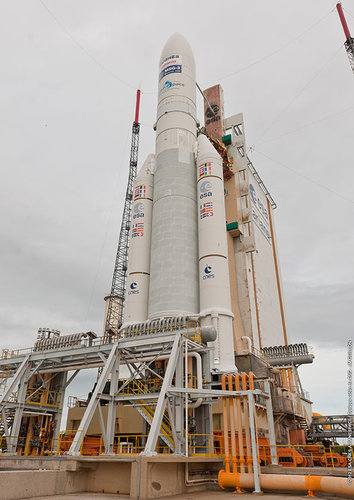 Ariane 5 Flight VA207 on the launchpad