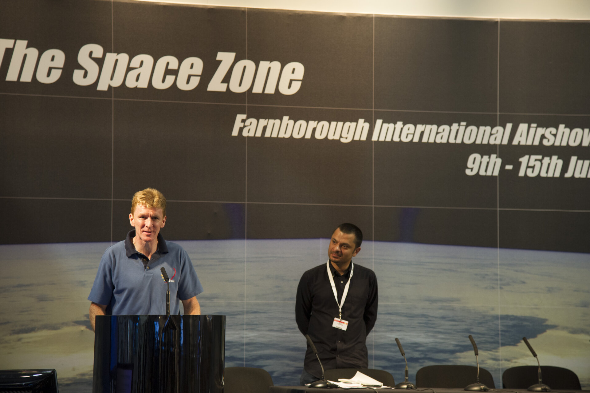 Careers Day with ESA astronaut Tim Peake, Farnborough airshow, 11 July 2012