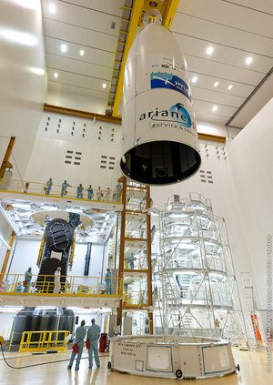 Hylas-2 encapsulation in Ariane 5 Fairing