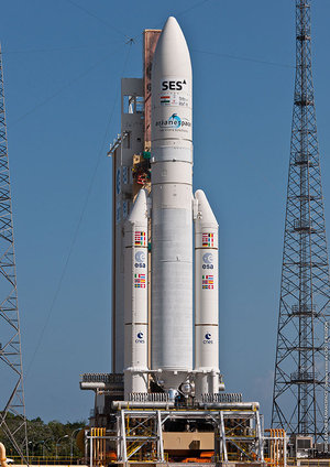 Ariane flight VA209 in the launch zone