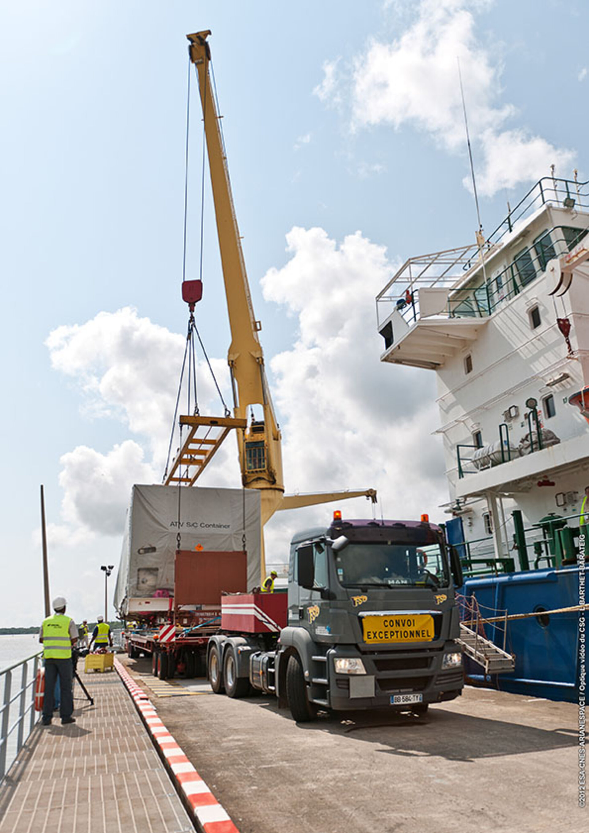 ATV-4 arrives in Kourou