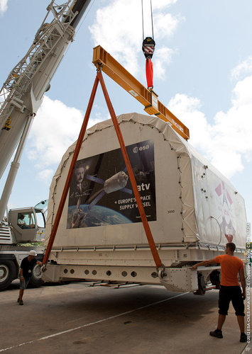 ATV-4 arrives in Kourou