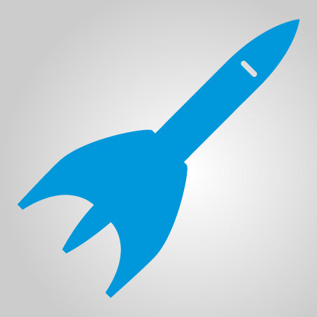 Down2Earth rocket logo