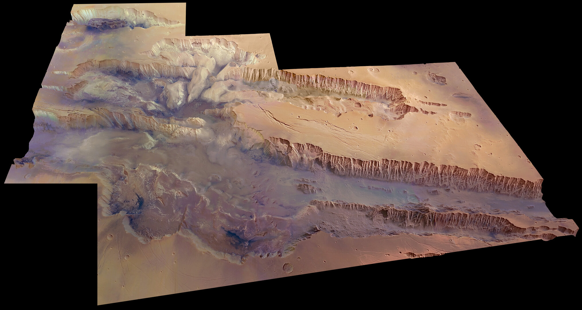 acqua marte Exomars Valles Marines, il più grande canyon del Sistema Solare. Credits: ESA