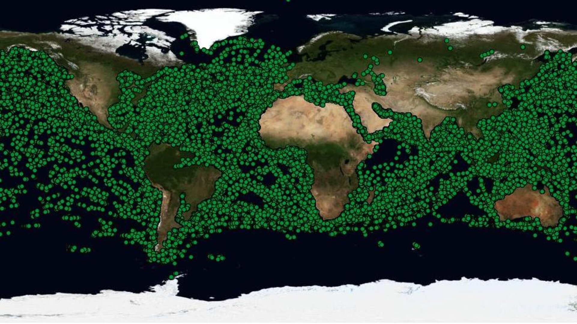 Global ship traffic detection from ISS based on AIS signals