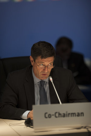 Mauro Dell’Ambrogio during the Ministerial Council press conference