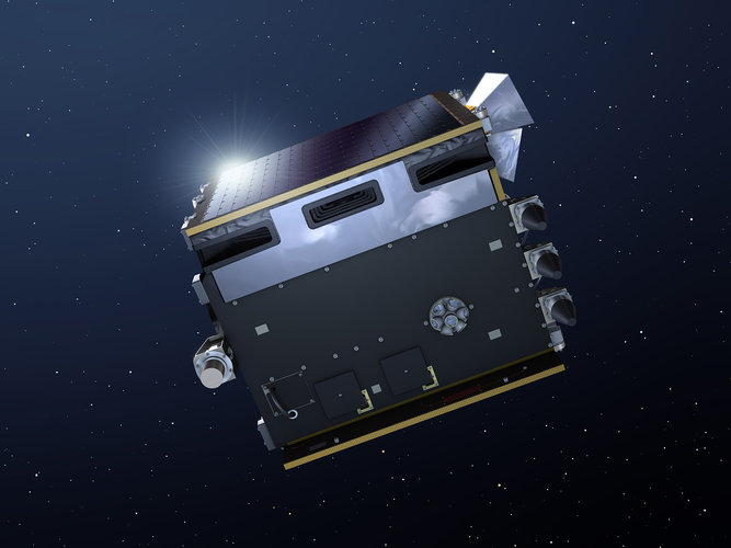 Artistic impression of the Proba-V satellite