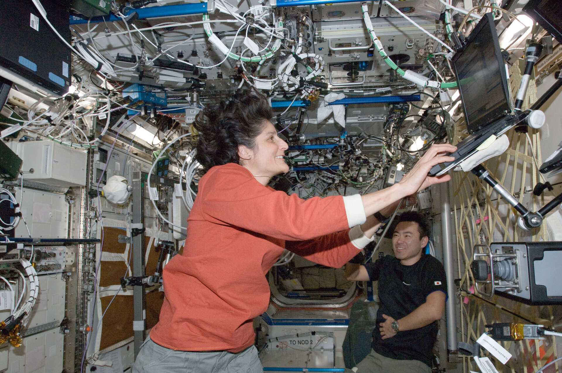Sunita Williams an Bord der Raumstation
