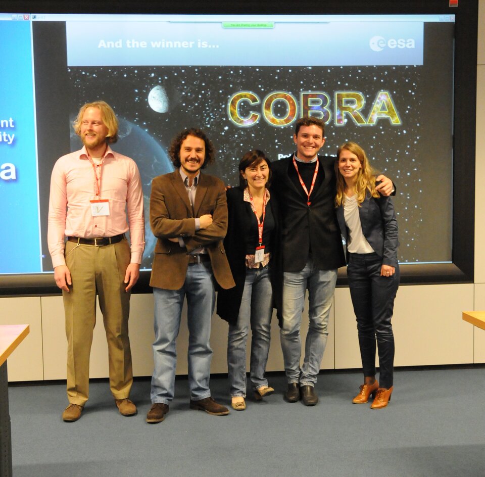 The winning team COBRa with GSP/SysNova organisers