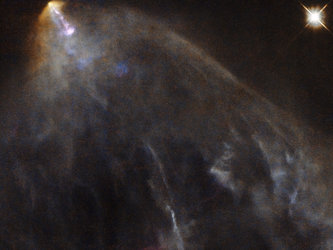 A glowing jet from a young star