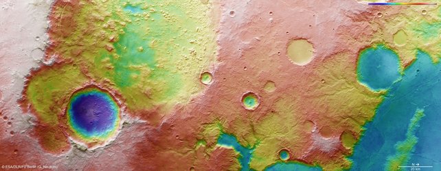 Amenthes Planum topography