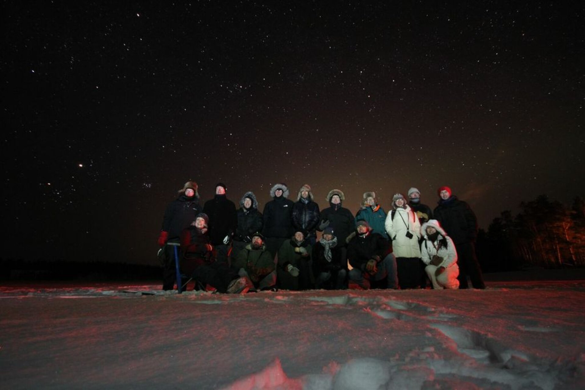 Teilnehmer der ESAAurora in Finnland.