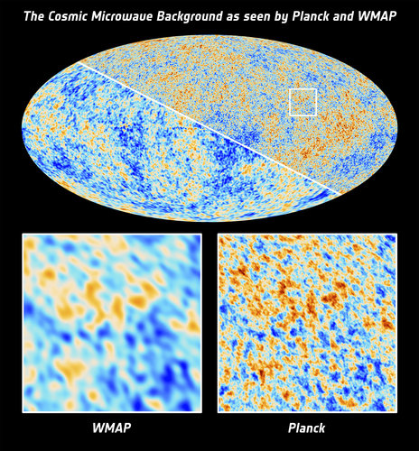 CMB as seen by Planck and WMAP 