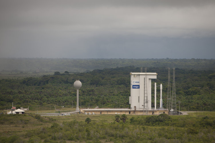 Fully assembled Vega VV02 on pad 