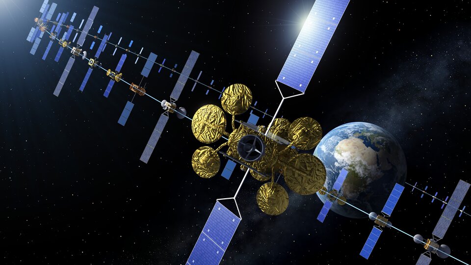 Satellites in geostationary orbit