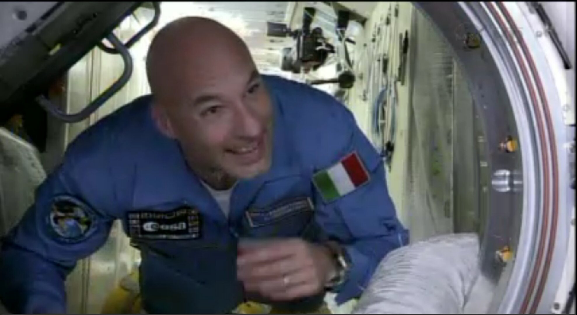Luca Parmitano a bordo della ISS