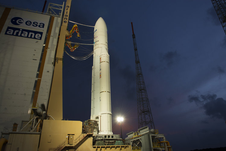 Ariane 5 flight VA213 and ATV Albert Einstein ready for launch