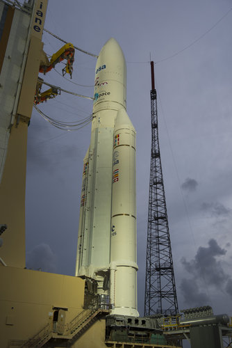 Ariane 5 flight VA213 and ATV Albert Einstein ready for launch