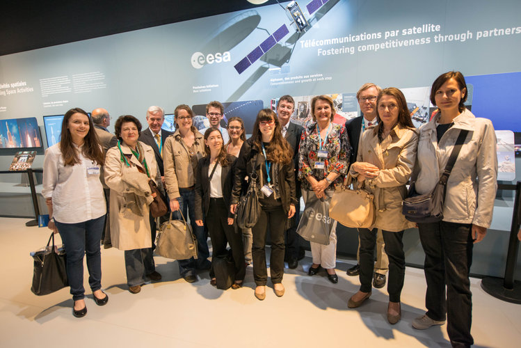 ESA staffs at the ESA pavilion
