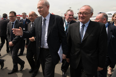 Jean-Yves Le Drian visits the Paris Air and Space Show