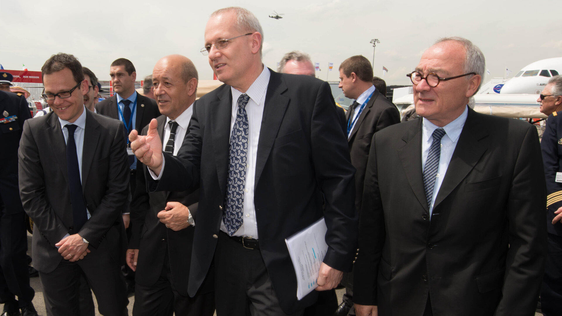 Jean-Yves Le Drian visits the Paris Air and Space Show