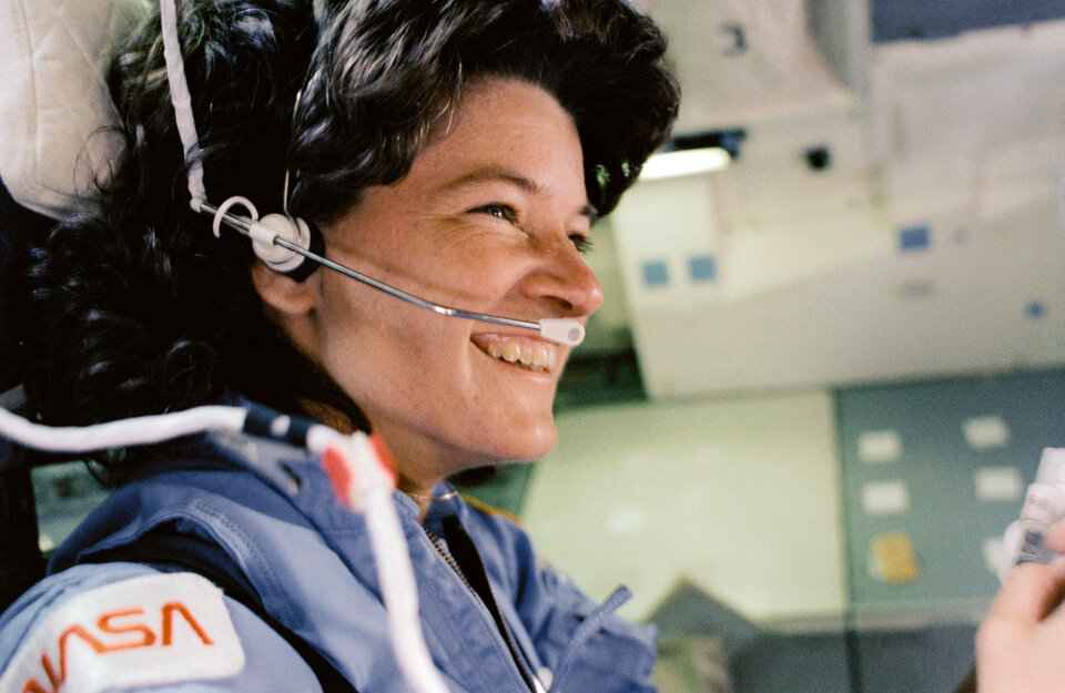 NASA astronaut Sally Ride, first American woman in space