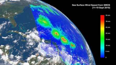 SMOS tracks Hurricane Igor