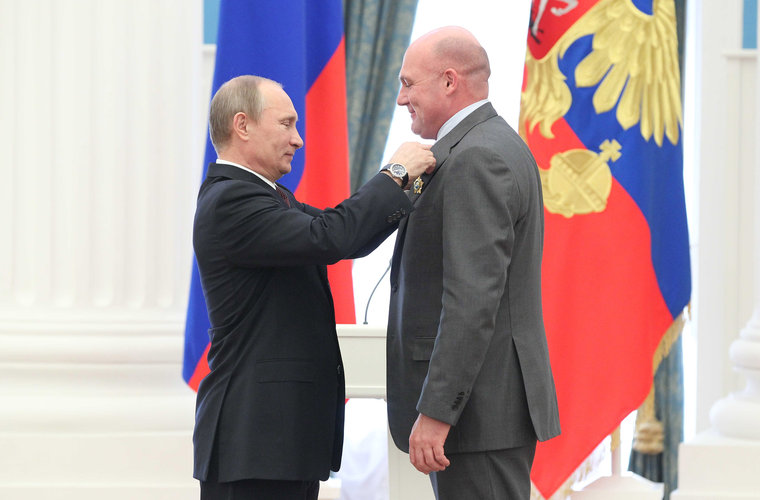 André Kuipers receives Order of Friendship from Russian president Putin