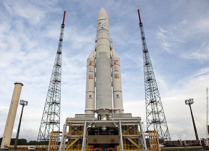 Ariane 5 with Alphasat ready for launch