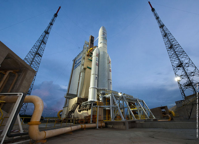 Ariane 5 with Alphasat ready for launch