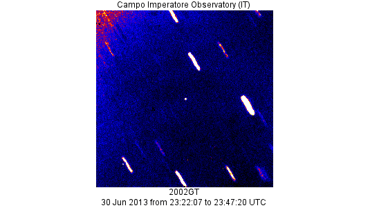 Asteroid in infrared