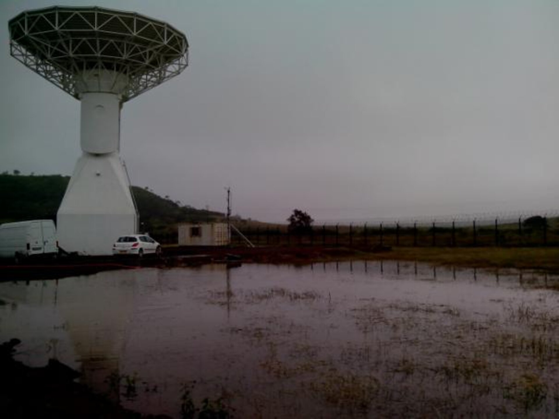 Ground station after the rain
