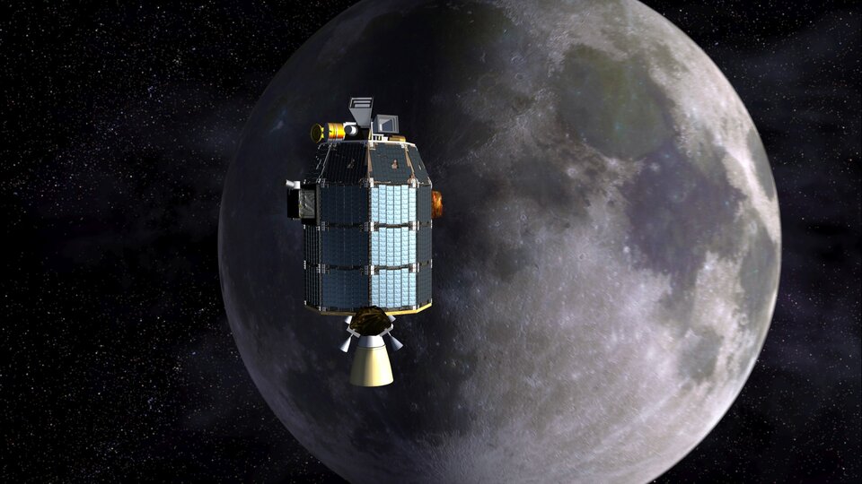 LADEE approaching lunar orbit