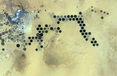 Libya’s Al Jawf oasis in the Sahara Desert