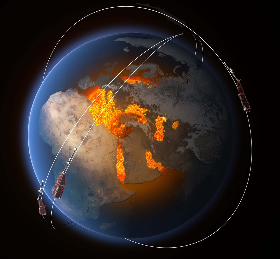 Earth's Magnetic Shield Weakening along South Atlantic Anomaly Swarm_constellation_article
