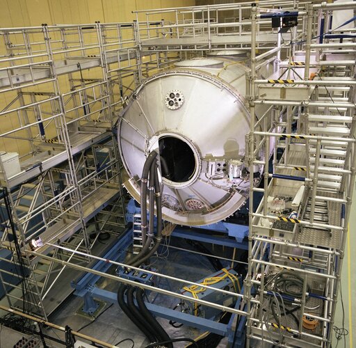 Spacelab being integrated in Bremen, Germany