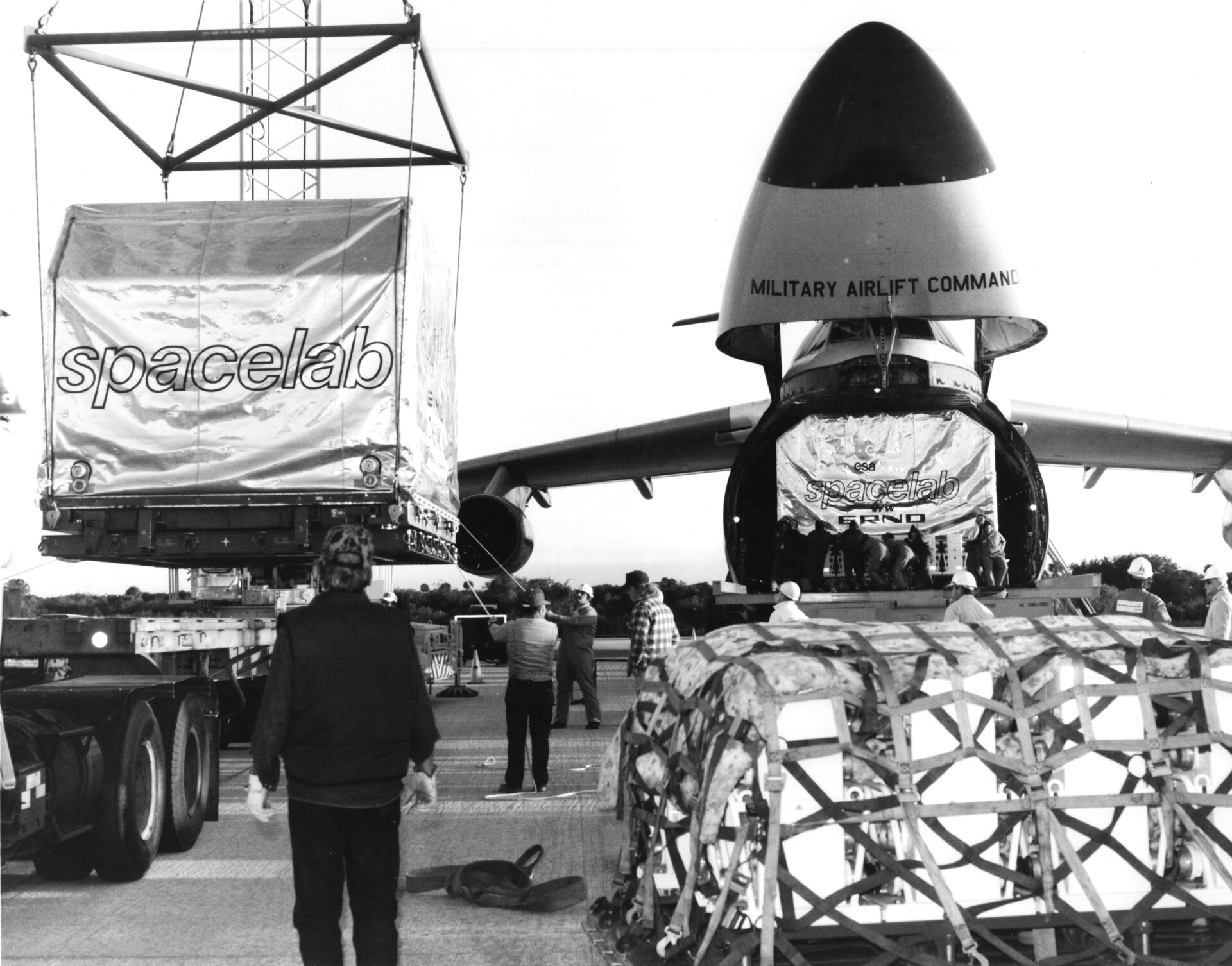 Spacelab delivery at KSC, December 1981
