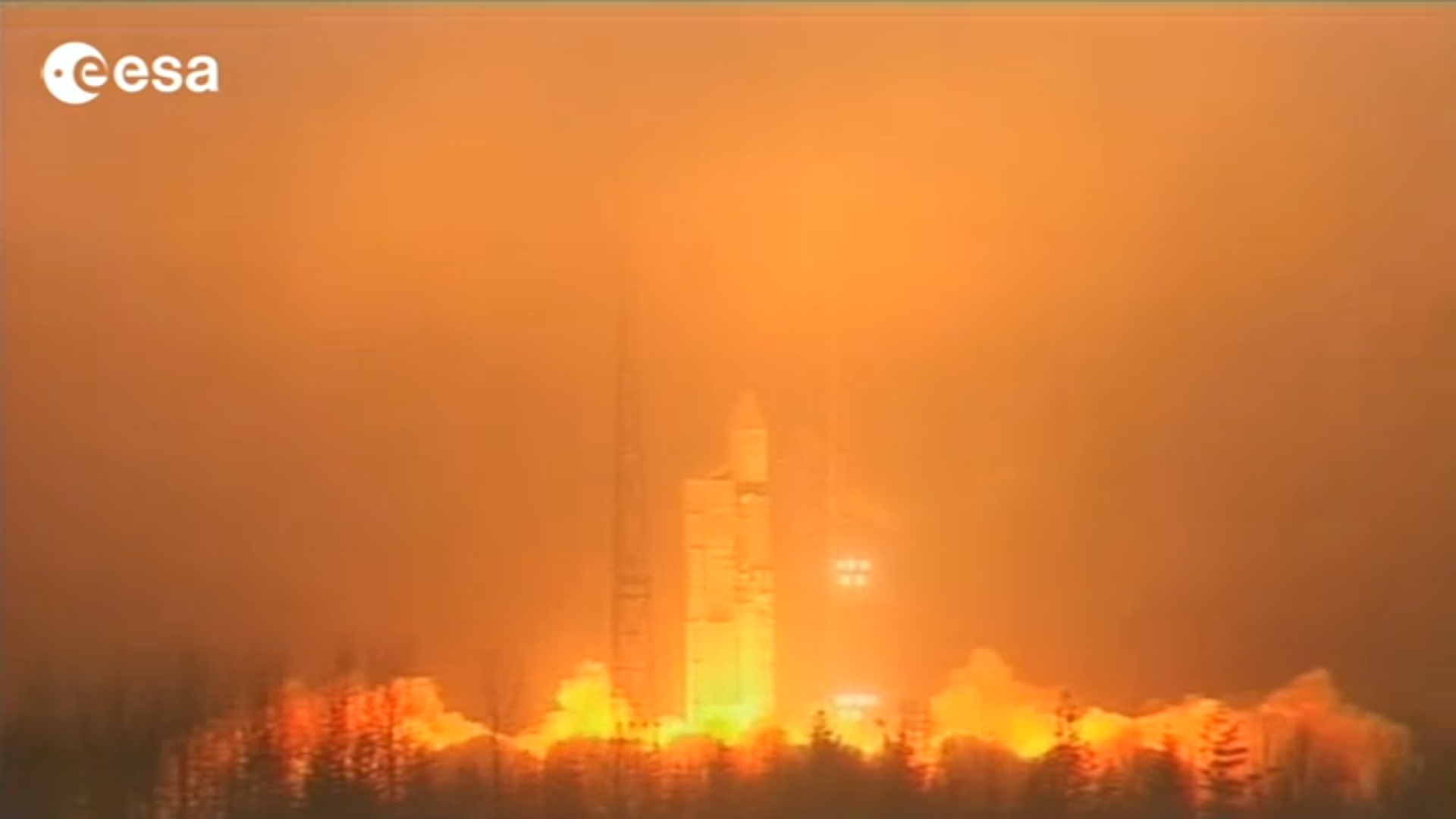 Swarm liftoff on a Rockot launcher from the Plesetsk.