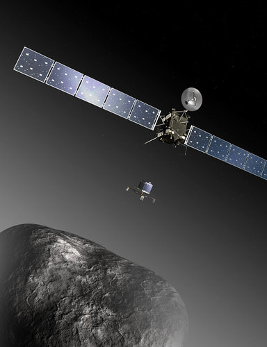 Rosetta and Philae at comet 