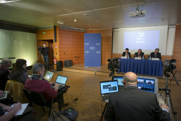 Jean-Jacques Dordain during the annual press briefing on 17 January 2014