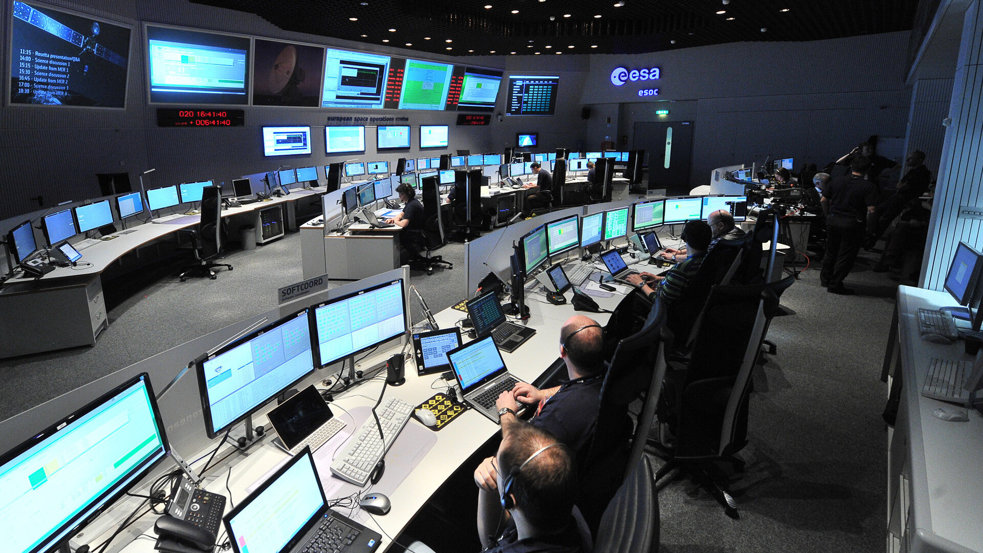 Das Missionskontrollteam von Rosetta