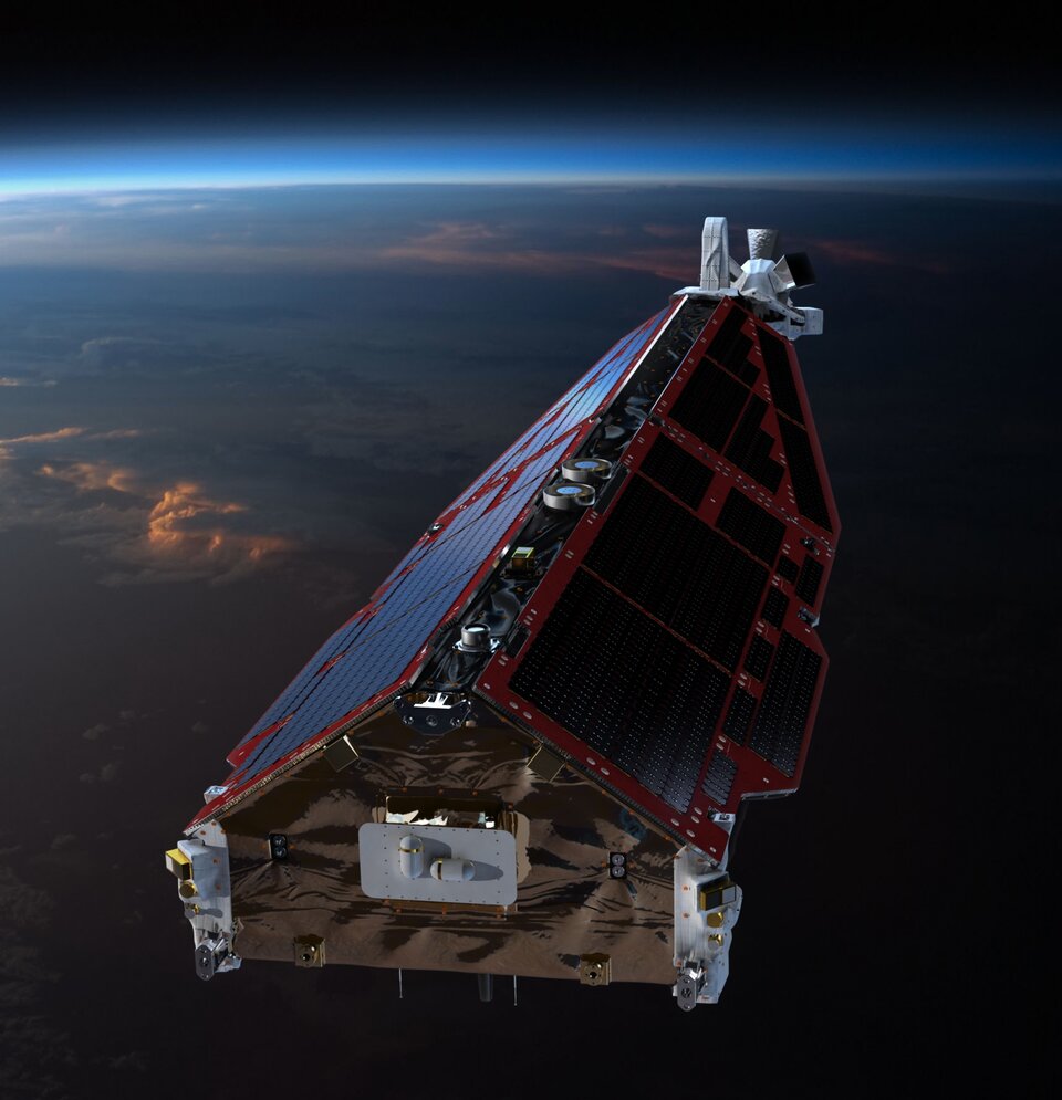 Front of Swarm satellite