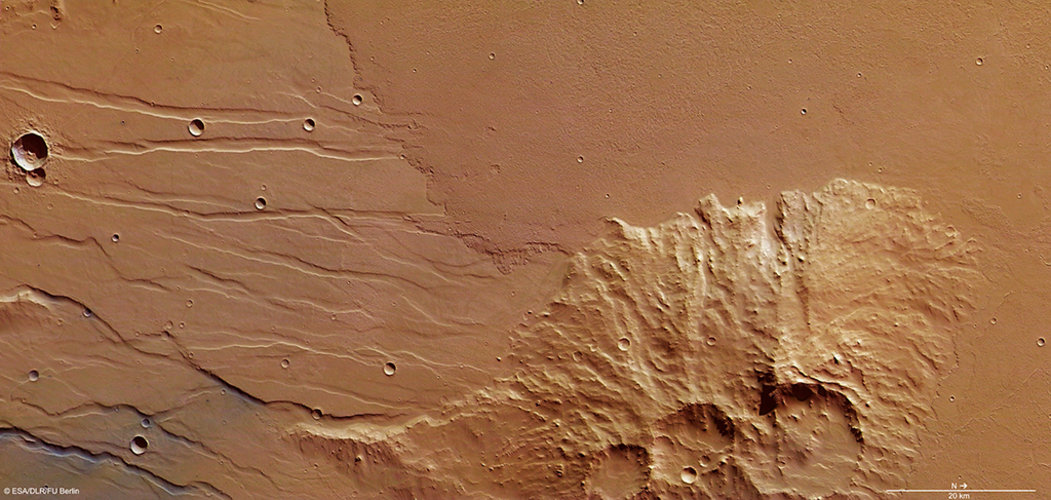 Lava flows in Daedalia Planum