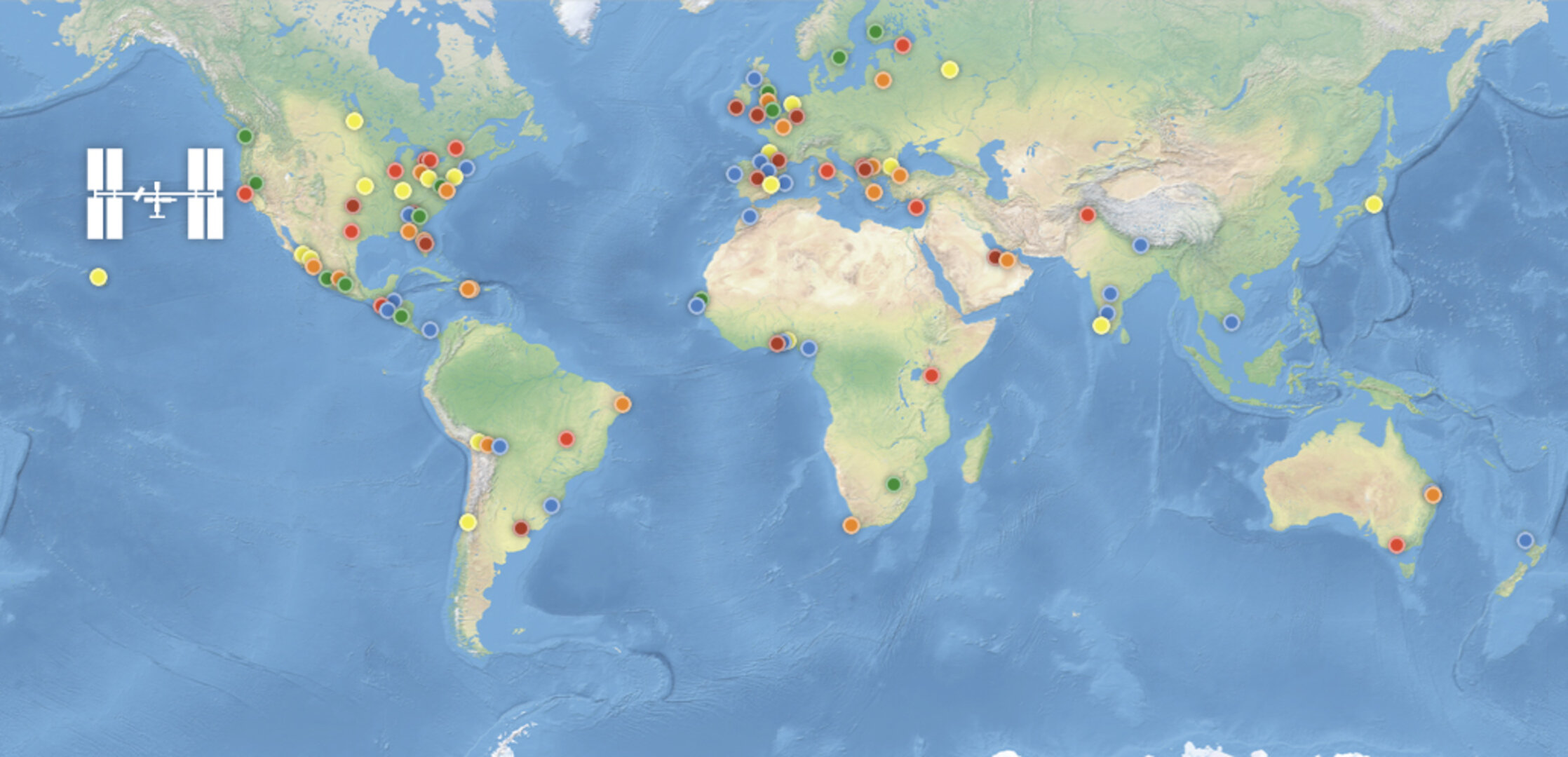 International Space App Challenge 2014 locations